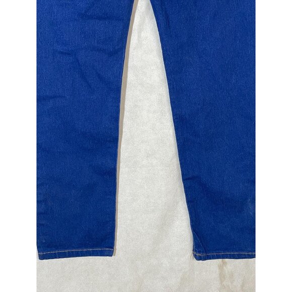 No Boundaries size 13 stretch jeans 4 button closure dark blue with gold 11" ris - Picture 7 of 13